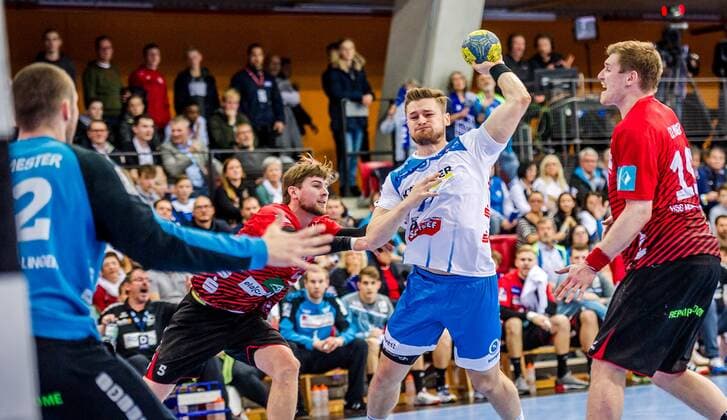 TVB 1898 Stuttgart HSG Nordhorn Lingen HBL LIQUI MOLY 1 Handball BundesligaSCHARRena Stuttgart Baden Wuerttemberg Germany 01 12 19 Handball 15 Matchday , Baden Wuerttemberg Germany
