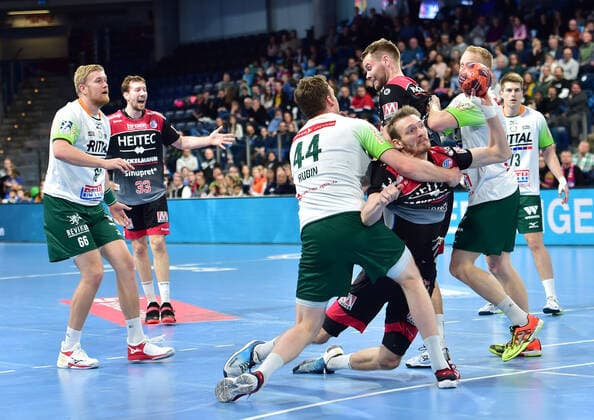 01 12 2019 Handball 1 Bundesliga LIQUI MOLY HBL Season 2019 2020 16 Matchday HC Erlangen Metropolitan Region Nuremberg HCE HSG Wetzlar OGo Lenny Rubin 44, HSG Wetzlar Antonio Metzner 27, HC Erlangen HCE