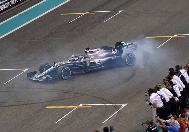 FORMULA 1 ETIHAD AIRWAYS ABU DHABI GRAND PRIX 2019 01 12 2019, Yas Marina Circuit, Abu Dhabi, FORMULA 1 ETIHAD AIRWAYS ABU DHABI GRAND PRIX 2019 , in picture winner Lewis Hamilton GB 44 , Mercedes AMG Petronas Motorsport nordphotoxBratic nph00250