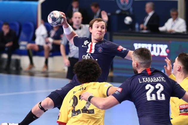 Sander Sagosen (Paris Saint-Germain) HANDBALL : Paris Saint-Germain HB vs FC Barcelone - VELUX EHF Champions League - 10eme journee - 01 12 2019 KevinDomas Panoramic 