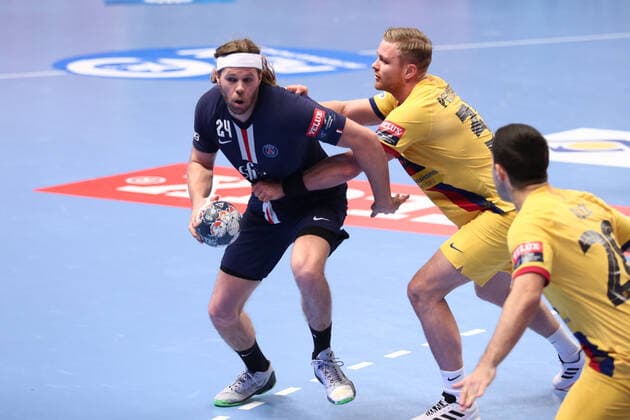 Mikkel Hansen (Paris Saint-Germain) HANDBALL : Paris Saint-Germain HB vs FC Barcelone - VELUX EHF Champions League - 10eme journee - 01 12 2019 KevinDomas Panoramic 