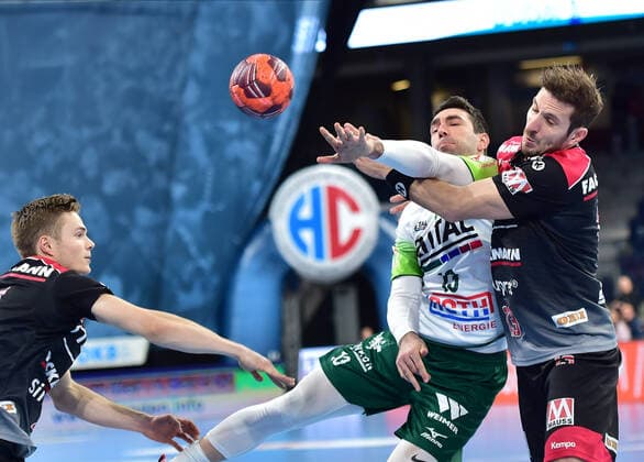 01 12 2019 Handball 1 Bundesliga LIQUI MOLY HBL Season 2019 2020 16 Matchday HC Erlangen Metropolitan Region Nuremberg HCE HSG Wetzlar OGo Christopher Bissel 21, HC Erlangen HCE Filip Mirkulovski 13, HSG Wetzlar Michael Haaß Haass 13, HC Erlangen HCE