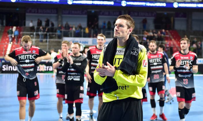 01 12 2019 Handball 1 Bundesliga LIQUI MOLY HBL Season 2019 2020 16 Matchday HC Erlangen Metropolregion Nürnberg HCE HSG Wetzlar OGo Team Team disappoints disappointment after end of match