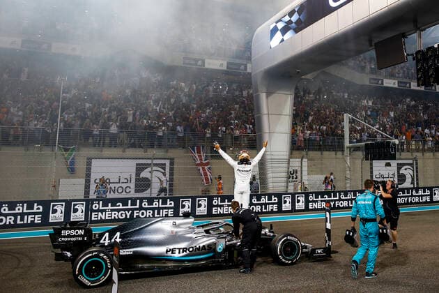 Motorsports: FIA Formula One World Championship, WM, Weltmeisterschaft 2019, Grand Prix of Abu Dhabi, 44 Lewis Hamilton (GBR, Mercedes AMG Petronas Motorsport), Abu Dhabi United Arab Emirates