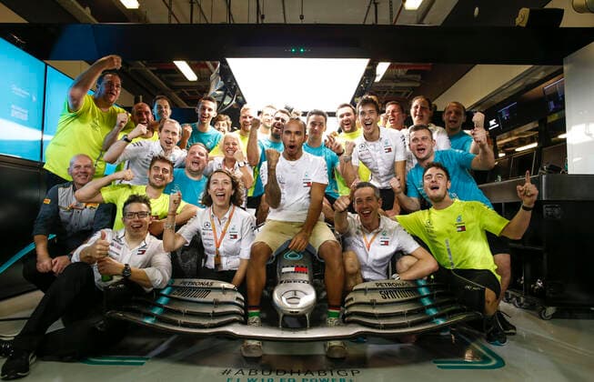 Motorsports: FIA Formula One World Championship, WM, Weltmeisterschaft 2019, Grand Prix of Abu Dhabi, 44 Lewis Hamilton (GBR, Mercedes AMG Petronas Motorsport), Abu Dhabi United Arab Emirates