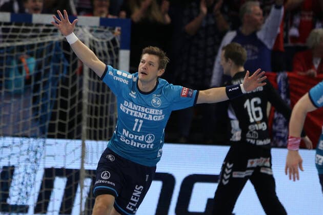 SG Flensburg Handewitt vs. Aalborg Handbold, Handball, EHF Champions League Group Phase, 01 12 19 Flensburg Lasse Svan Hansen SG Flensburg Handewitt, 11 Copyright: xBEAUTIFULxSPORTS MarioxM.xKobergx