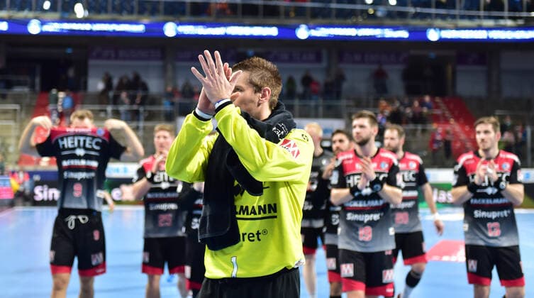 01 12 2019 Handball 1 Bundesliga LIQUI MOLY HBL Season 2019 2020 16 Matchday HC Erlangen Metropolregion Nürnberg HCE HSG Wetzlar OGo Team Team disappoints disappointment after end of match
