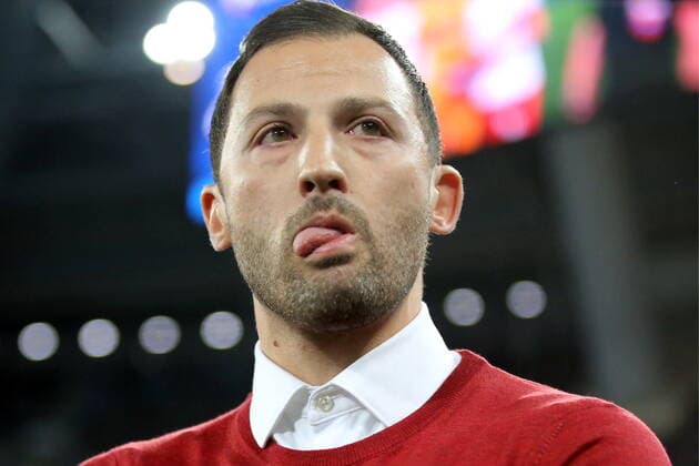 Sport Bilder des Tages ST PETERSBURG, RUSSIA - DECEMBER 1, 2019: Spartak Moscow s head coach Domenico Tedesco during a 2019 2020 Russian Premier League Round 18 football match between Zenit St Petersburg and Spartak Moscow at Gazprom Arena; Zenit St Petersburg won the game 1-0. Peter Kovalev TASS  TS0C57AA