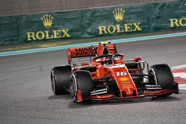 FORMULA 1 ETIHAD AIRWAYS ABU DHABI GRAND PRIX 2019 01 12 2019, Yas Marina Circuit, Abu Dhabi, FORMULA 1 ETIHAD AIRWAYS ABU DHABI GRAND PRIX 2019 , pictured Charles Leclerc MCO 16 , Scuderia Ferrari Mission Winnow nordphotoxBratic nph00250