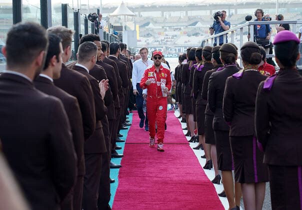FORMULA 1 ETIHAD AIRWAYS ABU DHABI GRAND PRIX 2019 01 12 2019, Yas Marina Circuit, Abu Dhabi, FORMULA 1 ETIHAD AIRWAYS ABU DHABI GRAND PRIX 2019 , pictured Sebastian Vettel GER 5 , Scuderia Ferrari Mission Winnow nordphotoxBratic nph00250