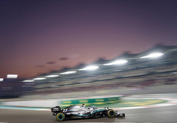 FORMULA 1 ETIHAD AIRWAYS ABU DHABI GRAND PRIX 2019 01 12 2019, Yas Marina Circuit, Abu Dhabi, FORMULA 1 ETIHAD AIRWAYS ABU DHABI GRAND PRIX 2019 , pictured Valtteri Bottas FIN 77 , Mercedes AMG Petronas Motorsport nordphotoxBratic nph00250