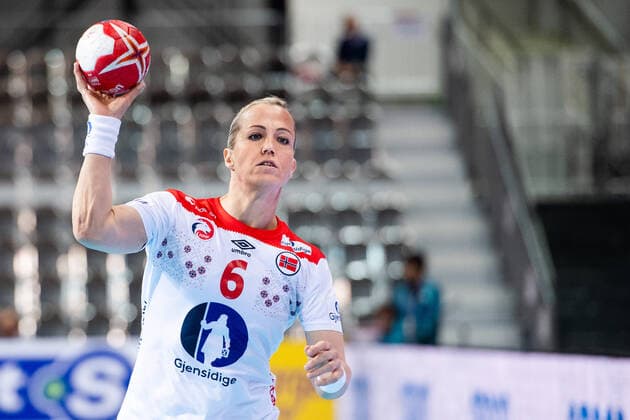 191202 Heidi Loke of Norway during the Women s World Handball Championship game between Slovenia and Norway on December 2, 2019 in Kumamoto Photo Daniel Stiller Bildbyran kod DS 59409 bbeng dam women handball handboll world handball championship 2019 norway norge handball vm slovenia slovenien,  Copyright: DANIELxSTILLER BB191202DS019