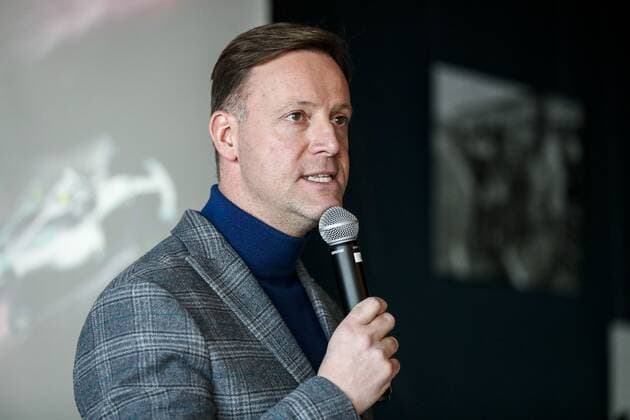 ZANDVOORT , 02-12-2019 , Circuit Zandvoort , Director of Circuit Zandvoort Robert van Overdijk speaking during the reconstruction to a Grade 1 circuit. Recontruction Circuit Zandvoort  x5574893x Copyright: