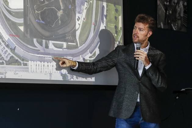 ZANDVOORT , 02-12-2019 , Circuit Zandvoort , Track designer Jarno Zaffelli speaking during the reconstruction to a Grade 1 circuit. Recontruction Circuit Zandvoort  x5574897x Copyright: