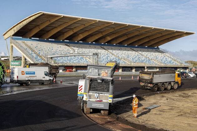 ZANDVOORT , 02-12-2019 , Circuit Zandvoort , Main stands during the reconstruction to a Grade 1 circuit. Recontruction Circuit Zandvoort  x5575195x Copyright: