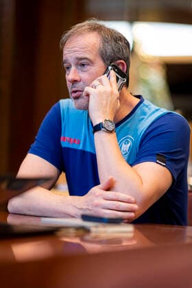 Handball, Women WM 2019, Preliminary Round, Group B, Media Day Strength Training Germany Coach Henk Groener Germany Yamaga City Kumamoto Japan