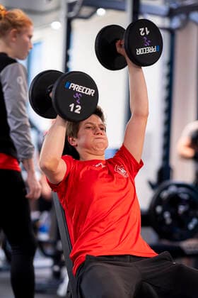 Handball, Women WM 2019, Preliminary Round, Group B, Media Day Strength Training Germany Ina Grossmann Germany Thueringer HC Yamaga City Kumamoto Japan