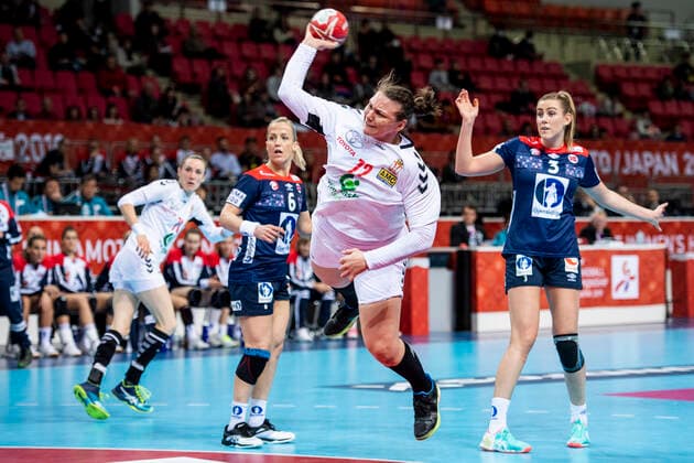 191203 Dragana Cvijic of Serbia during the Women s World Handball Championship game between Norway and Serbia on December 3, 2019 in Kumamoto Photo Daniel Stiller Bildbyran kod DS 59413 bbeng dam women handball handboll world handball championship 2019 norway norge handball vm serbien serbia,  Copyright: DANIELxSTILLER BB191203DS079