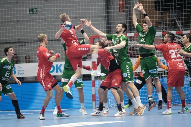 03 12 2019 xkhx Melsungen Handball Bundesliga Season 2019 2020 DHB Cup Quarter Finals MT Melsungen against Foxes Berlin Marko Kopljar Foxes Berlin against Julius Kühn 5, MT Melsungen