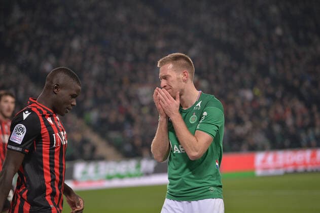 Robert Beric (saint etienne) FOOTBALL : AS Saint Etienne vs OGC Nice - Ligue 1 Conforama - 04 12 2019 FredericChambert Panoramic 