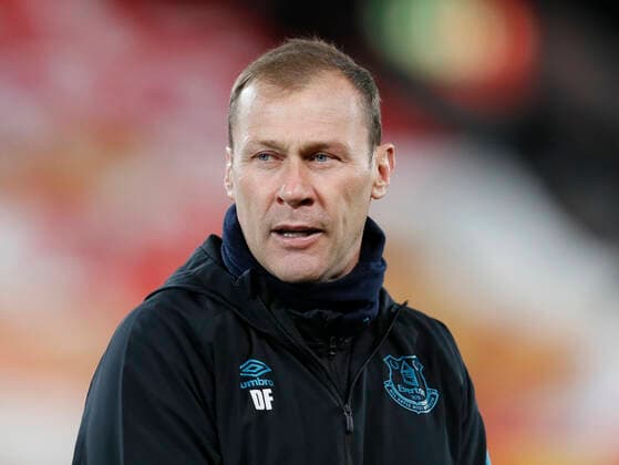Everton coach Duncan Ferguson during the Premier League match at Anfield, Liverpool. Picture date: 4th December 2019. Picture credit should read: James Wilson Sportimage EDITORIAL USE ONLY. No use with unauthorised audio, video, data, fixture lists, club league logos or live services. Online in-match use limited to 120 images, no video emulation. No use in betting, games or single club league player publications. SPI-0351-0005
