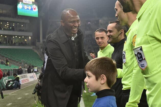 Patrick Vieira (entraineur nice) FOOTBALL : AS Saint Etienne vs OGC Nice - Ligue 1 Conforama - 04 12 2019 FredericChambert Panoramic 