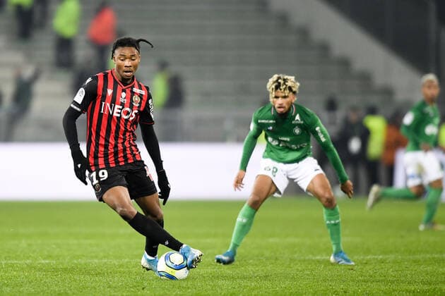 19 KHEPHREN THURAM (NICE) FOOTBALL : Saint Etienne vs Nice - Ligue 1 Conforama - 04 12 2019 AnthonyBIBARD FEP Panoramic 