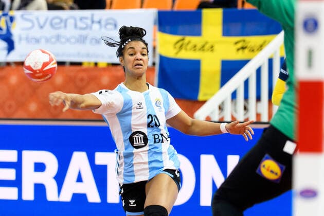191205 Joana Bolling of Argentina during the Women s World Handball Championship match between Sweden and Argentina on December 5, 2019 in Kumamoto Photo Ludvig Thunman BILDBYRAN kod LT 35694 bbeng dam women handball handboll world handball championship 2019 sverige sweden argentina,  Copyright: LUDVIGxTHUNMAN BB191205LT006