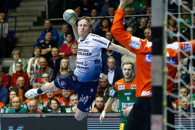 05 12 2019, xtgx, Handball Liqui Moly HBL, SC Magdeburg SG Flensburg Handewitt emspor, v l Magnus Jondal Flensburg, 18 scores goal, scorer, scored goal, scores the goal GETEC Arena