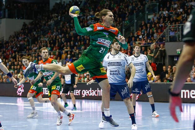 05 12 2019, xtgx, Handball Liqui Moly HBL, SC Magdeburg SG Flensburg Handewitt emspor, v l Erik Schmidt Magdeburg, 21 scores goal, scorer, scored goal, scores the goal GETEC Arena