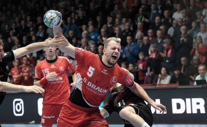 05 12 2019 xkhx Handball Bundesliga Season 2019 2020 MT Melsungen against Eulen Ludwigshafen Julius Kühn 5, MT Melsungen