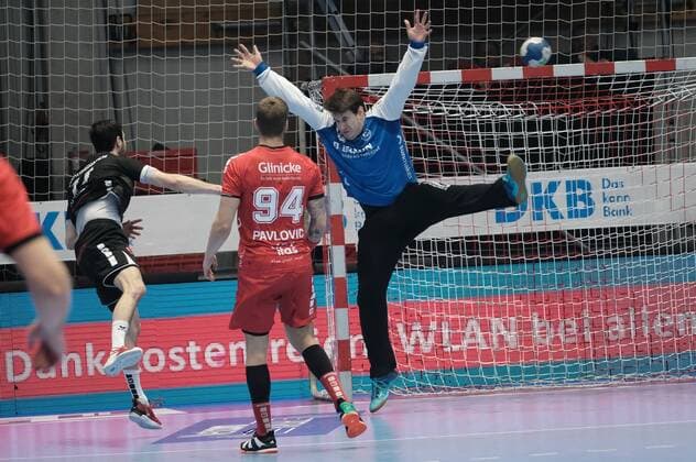 05 12 2019 xkhx Handball Bundesliga Saison 2019 2020 MT Melsungen against Eulen Ludwigshafen Jonathan Scholz Eulen Ludwigshafen against Nebojsa Simic 16, MT Melsungen