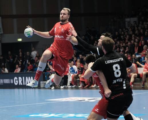05 12 2019 xkhx Handball Bundesliga Saison 2019 2020 MT Melsungen against Eulen Ludwigshafen Gunnar Dietrich Eulen Ludwigshafen Julius Kühn 5, MT Melsungen