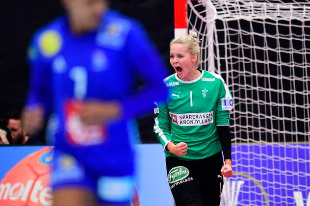 Sandra Toft Denmark meets France, in the preliminary round in Group B, during the Womens Handball World Cup at Kumamoto Prefectural Gymnasium in Japan, Friday, December 6, 2019, Kumamoto Denmark,  Copyright: BoxAmstrupx cop222 spdk20191206-135414-L