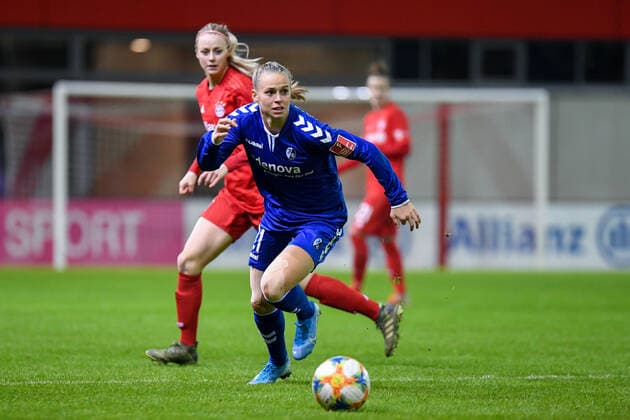 v li Klara Bühl Freiburg, 21 Amanda Ilestedt FC Bayern Munich, FCB, 14 , 06 12 2019, Munich Germany , Football, Flyeralarm Frauen Bundesliga, FC Bayern München SC Freiburg, DFB DFL REGULATIONS PROHIBIT ANY USE OF PHOTOGRAPHS AS IMAGE SEQUENCES AND OR QUASI VIDEO xslx