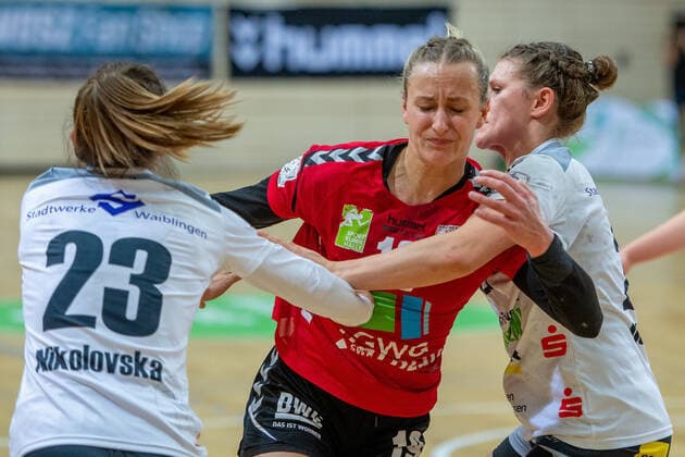 Lea Gruber SV Union Halle is winning SV Union Halle Neustadt Wildcats vs VfL Waiblingen Handball 2 Bundesliga Season 2019 2020 Copyright xVIADATAx xHolgerxJohnx Halle Saale Sachsen Anhalt Germany