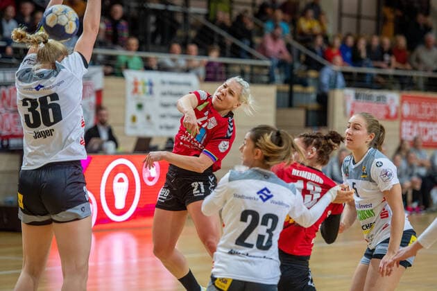 Sophie Lütke SV Union Halle SV Union Halle Neustadt Wildcats vs VfL Waiblingen Handball 2 Bundesliga Season 2019 2020 Copyright xVIADATAx xHolgerxJohnx Halle Saale Sachsen Anhalt Germany