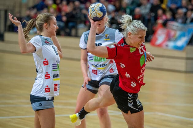 Sophie Lütke SV Union Halle SV Union Halle Neustadt Wildcats vs VfL Waiblingen Handball 2 Bundesliga Season 2019 2020 Copyright xVIADATAx xHolgerxJohnx Halle Saale Sachsen Anhalt Germany