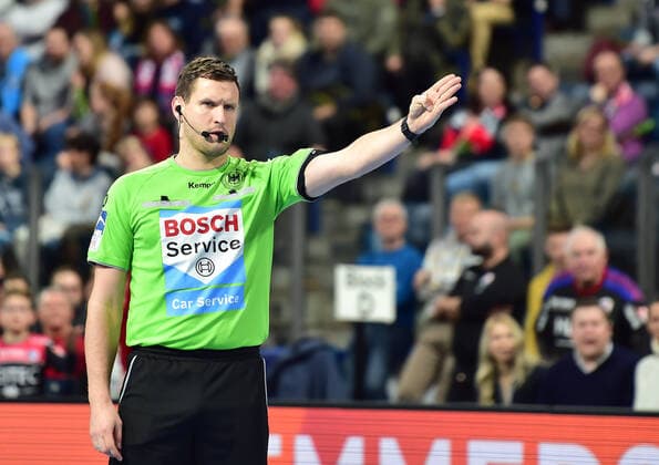 08 12 2019 Handball 1 Bundesliga LIQUI MOLY HBL Season 2019 2020 16 Matchday HC Erlangen Metropolregion Nürnberg HCE SC DHfK Leipzig OGo Referee