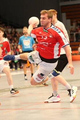 Handball 2 Handball Bundesliga 2019 2020 Handball Sportverein Hamburg vs TV Emsdetten Niklas Weller Handball Sportverein Hamburg, successful goal throw, Sporthalle Hamburg Hamburg