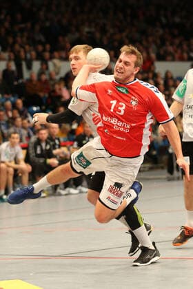 Handball 2 Handball Bundesliga 2019 2020 Handball Sportverein Hamburg vs TV Emsdetten Niklas Weller Handball Sportverein Hamburg, successful goal throw, Sporthalle Hamburg Hamburg