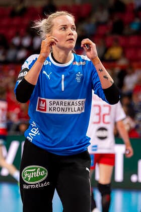 Handball, Women WM 2019, Main Round, Group 1, 6 Matchday , Norway Denmark Goalkeeper Sandra Toft Denmark Kumamoto Aqua Dome Kumamoto Japan