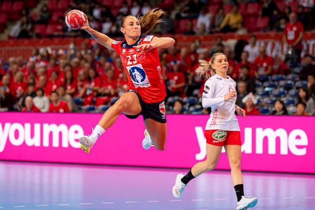 Handball, Women WM 2019, Main Round, Group 1, 6 Matchday , Norway Denmark Camilla Herrem Norway Kumamoto Aqua Dome Kumamoto Japan