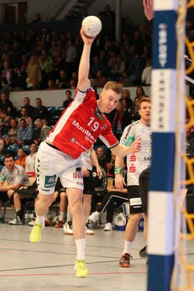 Handball 2 Handball Bundesliga 2019 2020 Handball Sportverein Hamburg vs TV Emsdetten Lukas Gertges, Handball Sportverein Hamburg, successful goalscoring, Sporthalle Hamburg Hamburg Hamburg