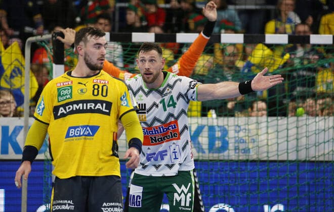 Handball, 1 Bundesliga Rhein Neckar Löwen Frisch Auf Göppingen, 16 Matchday on 08 12 2019, Season 2019 20, ZmdZ, Jannik Kohlbacher 80, Rhein Neckar Löwen , Jacob Bagersted 14, Goeppingen , Rhein Neckar Löwen Frisch Auf Göppingen