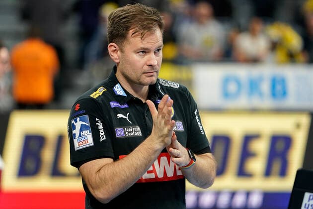 Kristjan Andresson Trainer, Head Coach, RNL , Single Picture, Action, Action, 08 12 2019, Mannheim Germany , Handball, Bundesliga, Rhein Neckar Löwen Frisch Auf Göppingen xozx