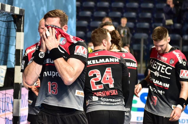 08 12 2019 Handball 1 Bundesliga LIQUI MOLY HBL Season 2019 2020 16 Matchday HC Erlangen Metropolregion Nürnberg HCE SC DHfK Leipzig OGo Michael Haaß Haass 13, HC Erlangen HCE Jubel Freude