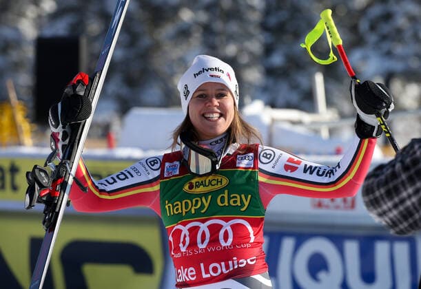 Bilder des Jahres 2019, Sport 12 Dezember Sport Themen der Woche KW49 Sport Bilder des Tages ALPINE SKIING - FIS WC Lake Louise LAKE LOUISE,CANADA,08.DEC.19 - ALPINE SKIING - FIS World Cup, Super G, ladies. Image shows Viktoria Rebensburg (GER). Keywords: Stoeckli. GEPAxpictures xMarioxKneisl