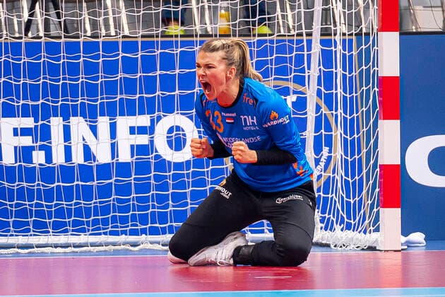 Handball, Women WM 2019, Main Round, Group 1, 6 Matchday , Netherlands Germany Tess Wester Netherlands Cheers Joy Emotion Kumamoto Aqua Dome Kumamoto Japan