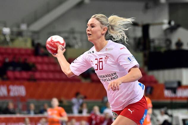 Freja Cohrt Denmark meets the Netherlands, in the Group 1 intermediate round, during the Womens Handball World Cup at the Aqua Dome Kumamoto in Japan, Monday, December 9, 2019, Kumamoto Denmark,  Copyright: BoxAmstrupx cop222 spdk20191209-102411-L
